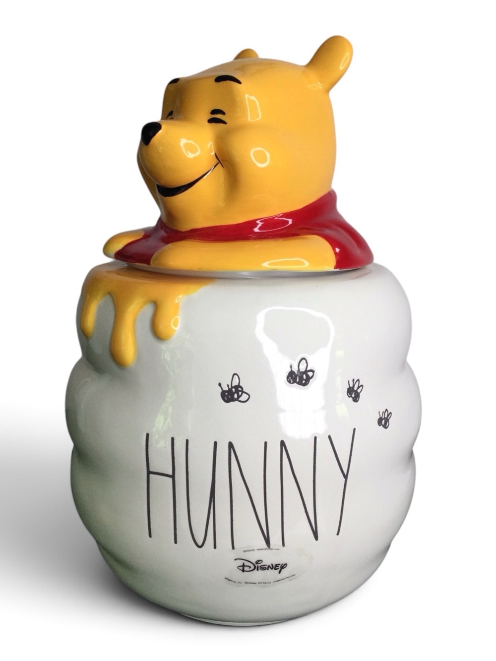 Disney x Rae Dunn Winnie The Pooh “Hunny” Giant Cookie Jar - NWT - Picture 9 of 13